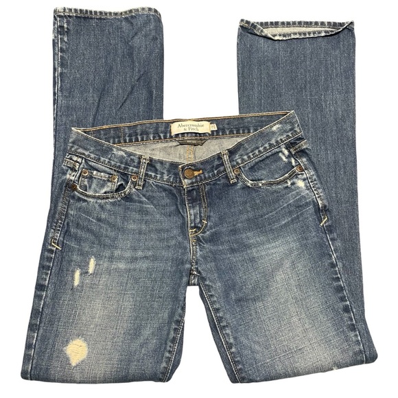 Abercrombie & Fitch Women’s OS EMMA Ripped Boot Cut Jean - Picture 7 of 12